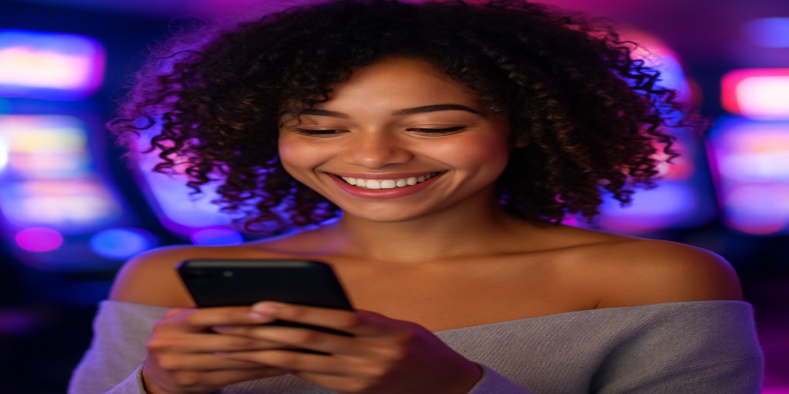 একজন নারী fd77 অ্যাপটি ব্যবহার করছেন